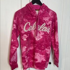Cabela's Hot Pink Camo Tie-Dye Hoodie -